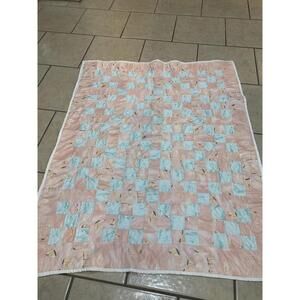 Vintage Baby Quilt Handmade 36x45